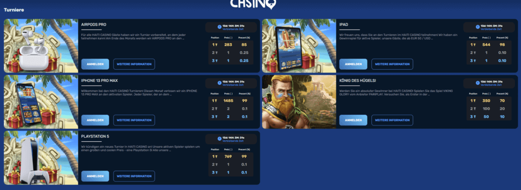 Online-Casino Turniere