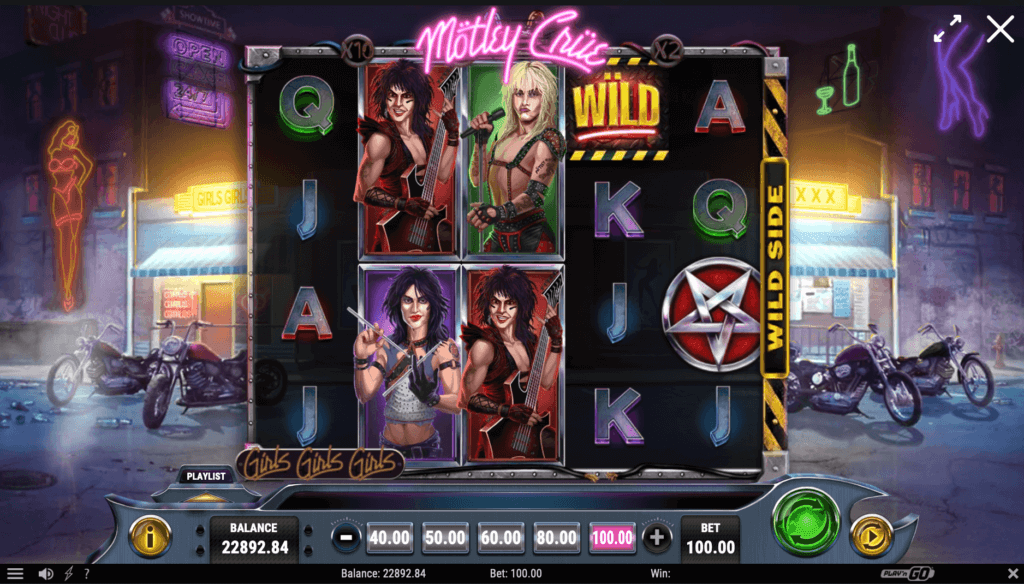 Mötley Crüe Slot Symbole
