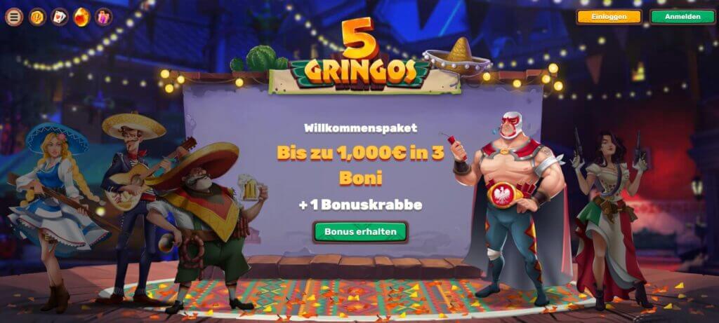 Der Boomerang Willkommensbonus bietet bis zu 500€ und 200 Freispiele